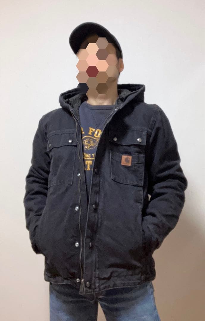 美品！Carhartt バートレットジャケット ブラック コート J284