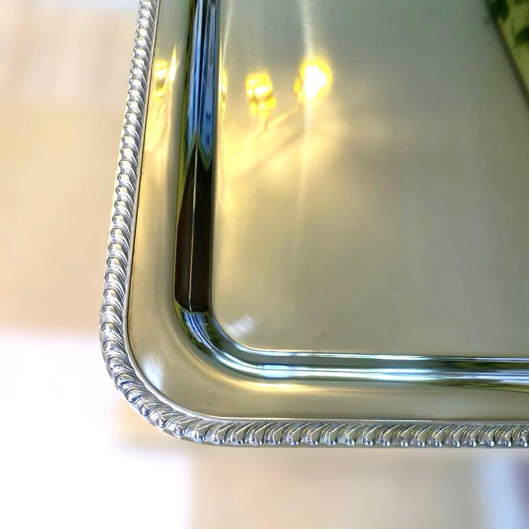 ビュッフェスタンド 菊渕角盆 18-8ステンレス