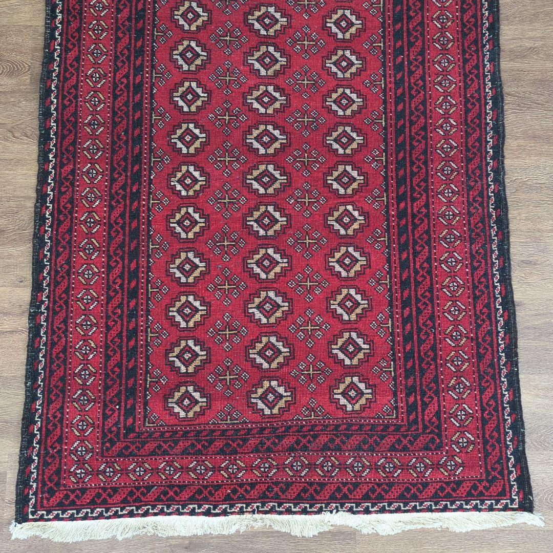 ヴィンテージラグ　ペルシャ絨毯　ザーヘダーン　トライバルラグ　ウール　コットン