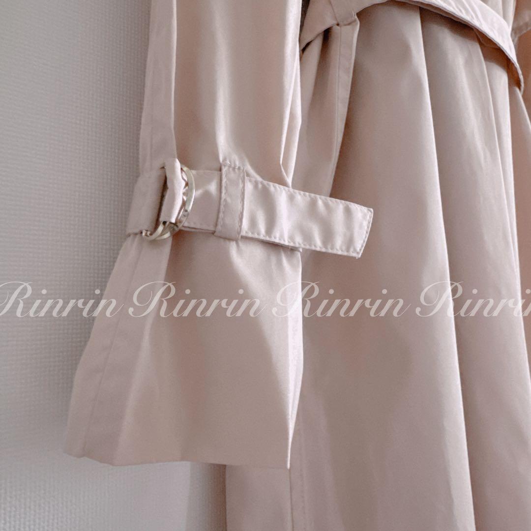 【美品】ANAYI タフタハッスイカコウトレンチコート 36