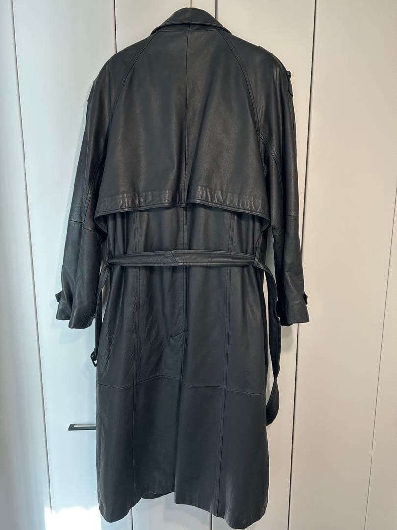 【sullen Tokyo購入】オールレザートレンチコート ブラック