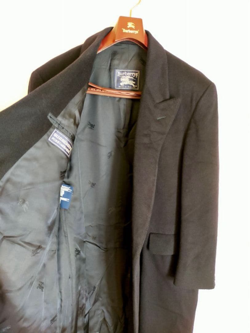 【状態良好】Burberrys イギリス製 カシミア100%　チェスターコート