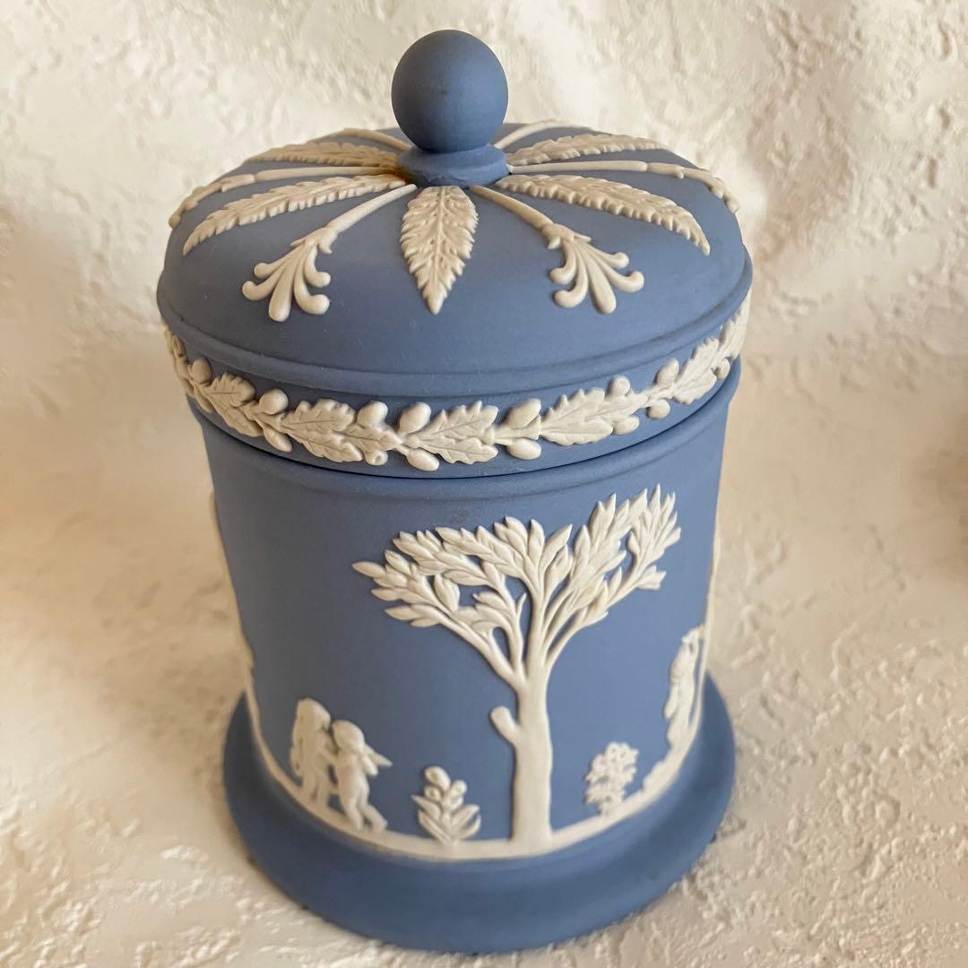 ウェッジウッド　ジャスパー　小物入れ　キャニスター　2個　まとめ売り