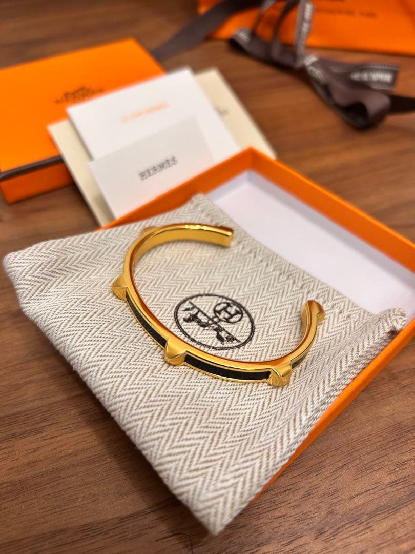 HERMES アテナ T3 ゴールドブラック 藤原ヒロシ フラグメント　シェーヌ