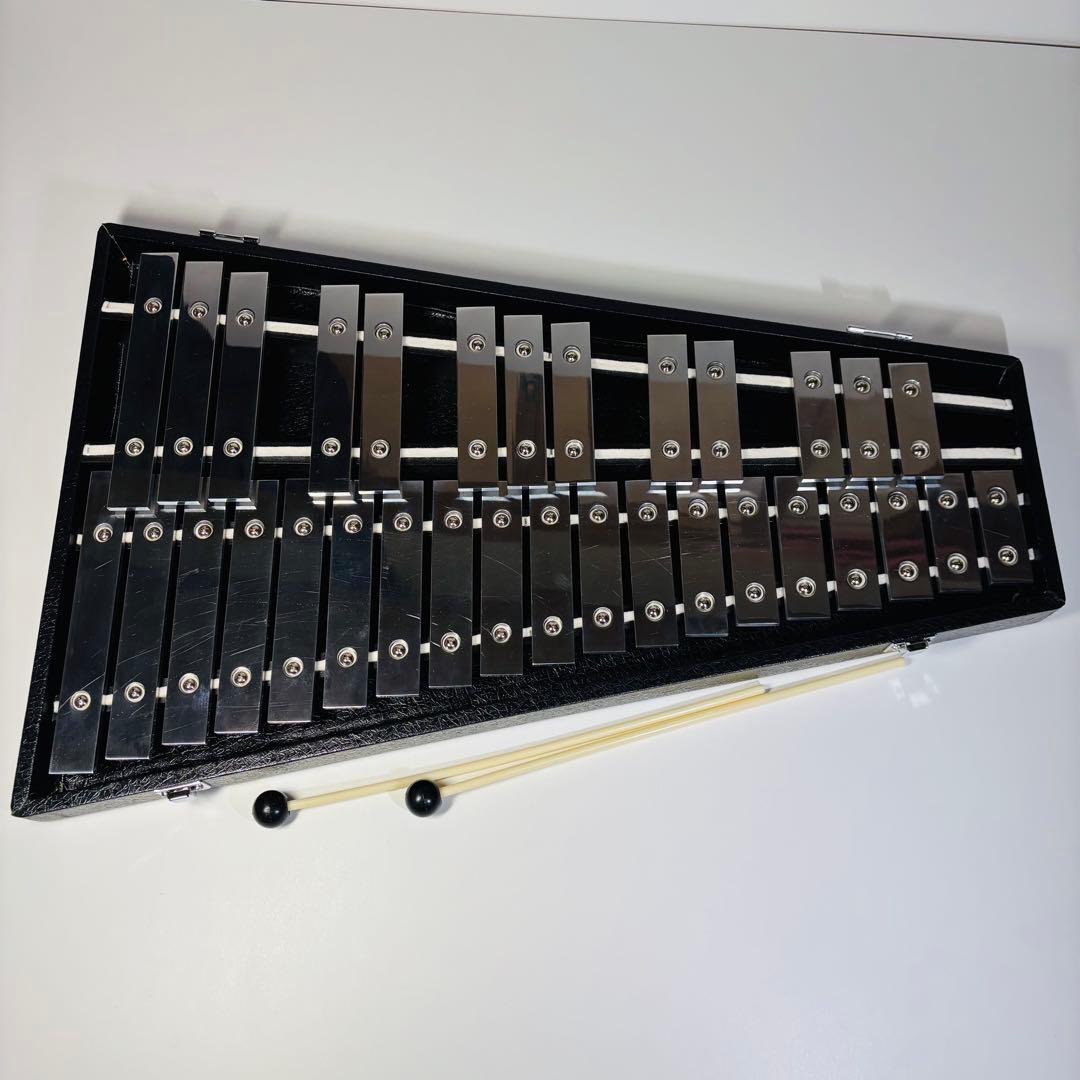 【美品】グロッケン　鉄琴　32鍵　ケース付