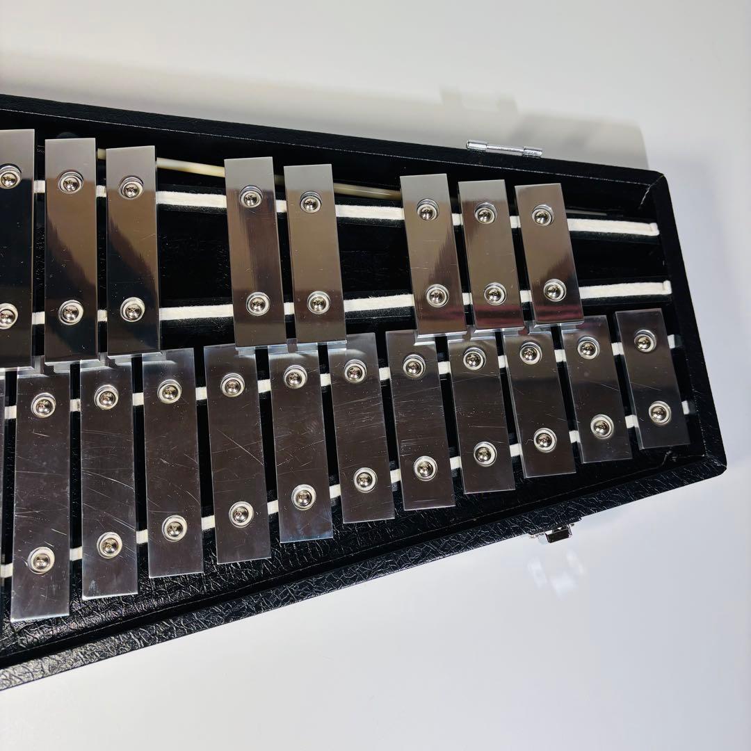 【美品】グロッケン　鉄琴　32鍵　ケース付