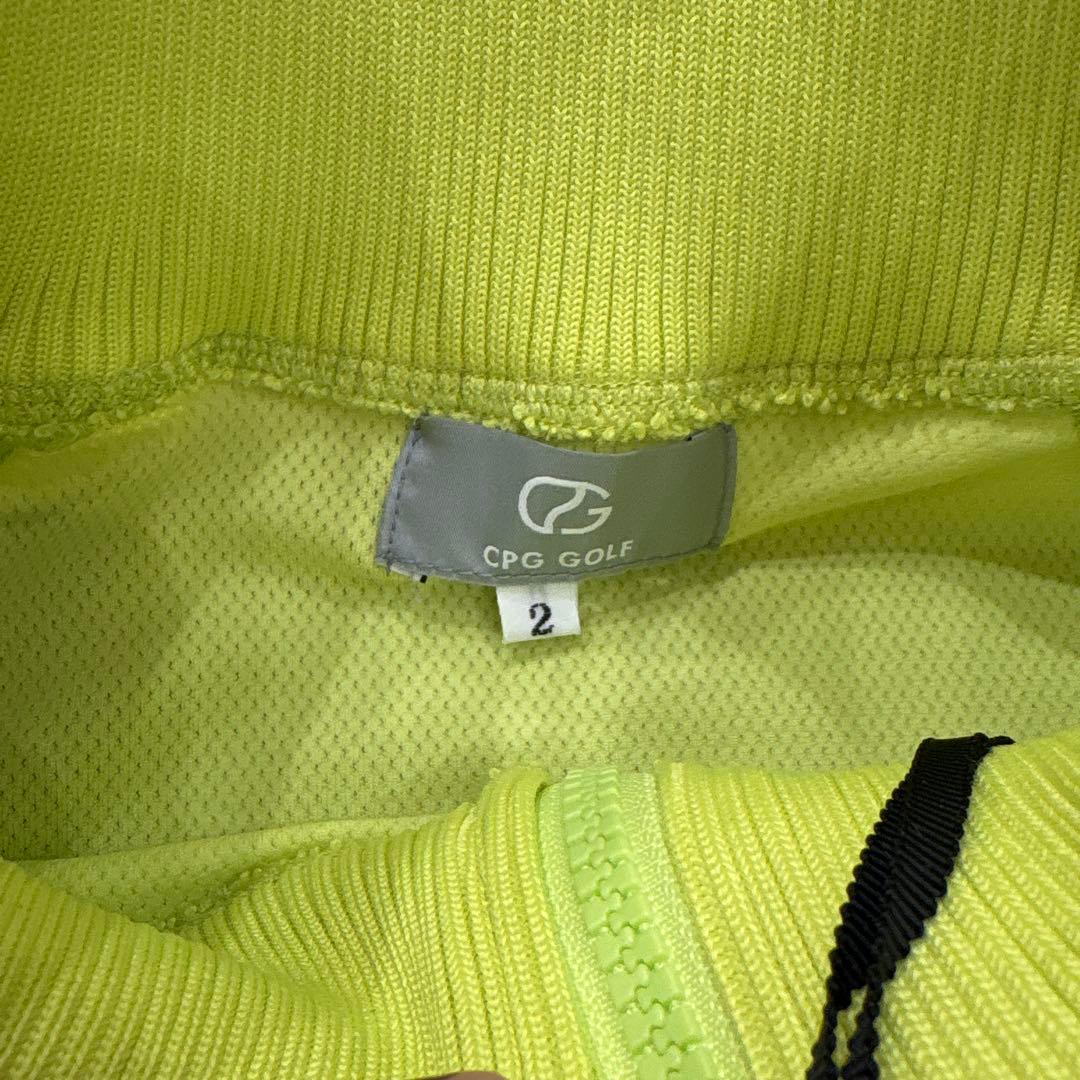 CPG GOLF ネオンイエロー ジップアップジャケット