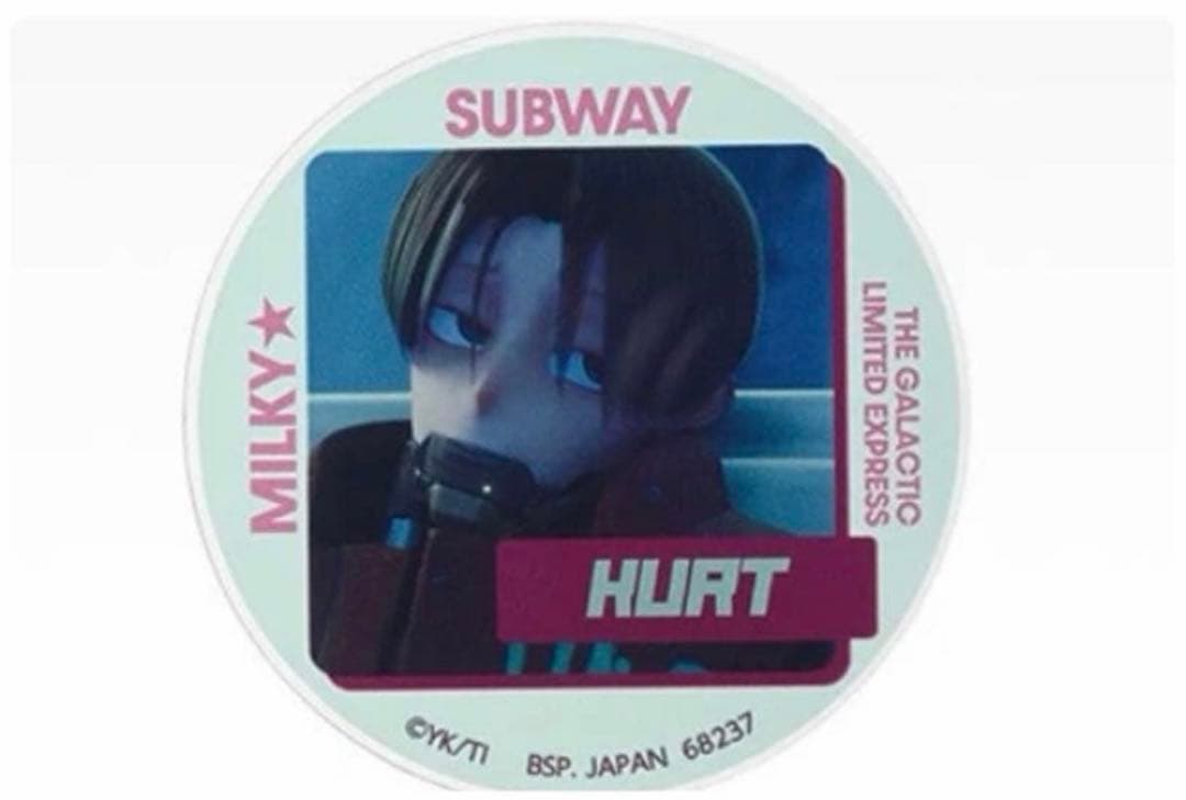 専用25点　一番くじ　銀河特急　ミルキーサブウェイ　B賞　アクリルバッジ　カート