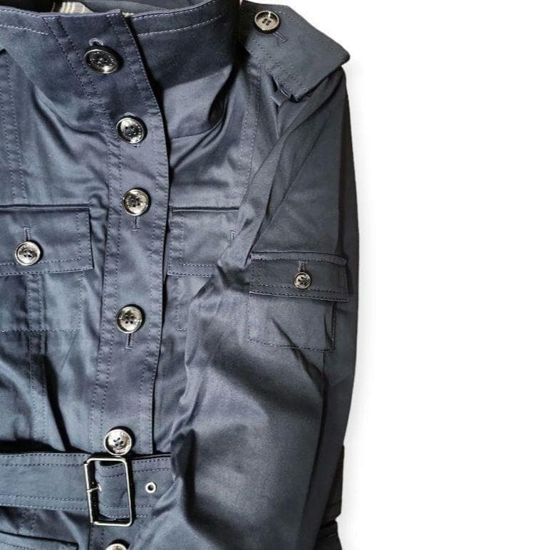 ✨超美品✨バーバリーブラックレーベル ショート トレンチコート L ノバチェック