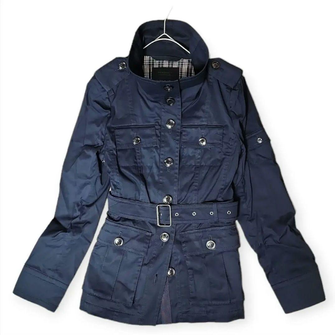 ✨超美品✨バーバリーブラックレーベル ショート トレンチコート L ノバチェック