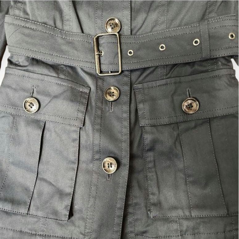 ✨超美品✨バーバリーブラックレーベル ショート トレンチコート L ノバチェック