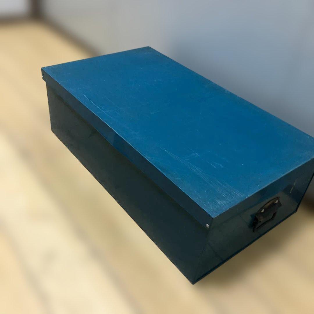 【送料無料】ヴィンテージ調 メタル収納ボックス スチール製　250805-2