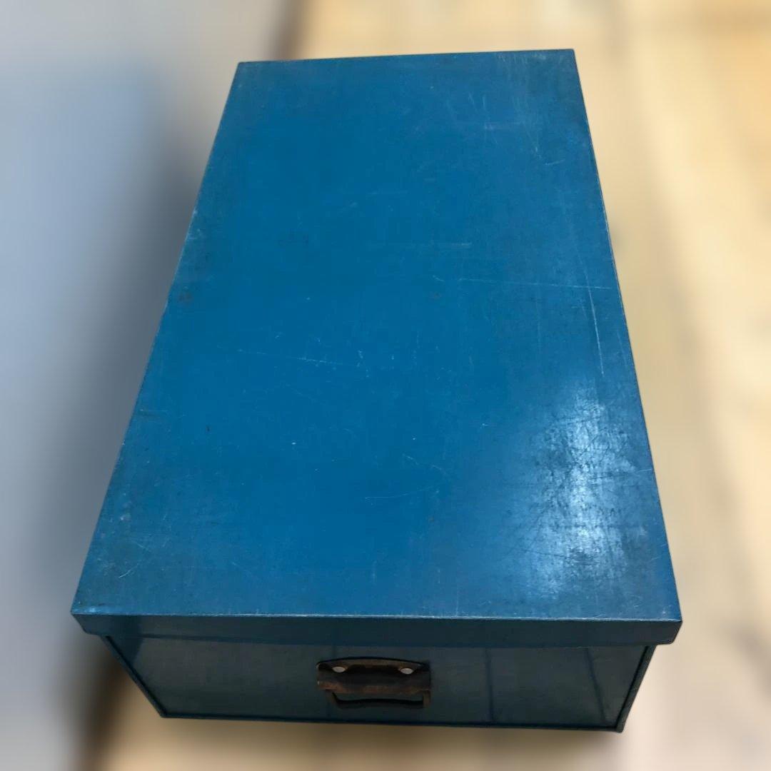 【送料無料】ヴィンテージ調 メタル収納ボックス スチール製　250805-2