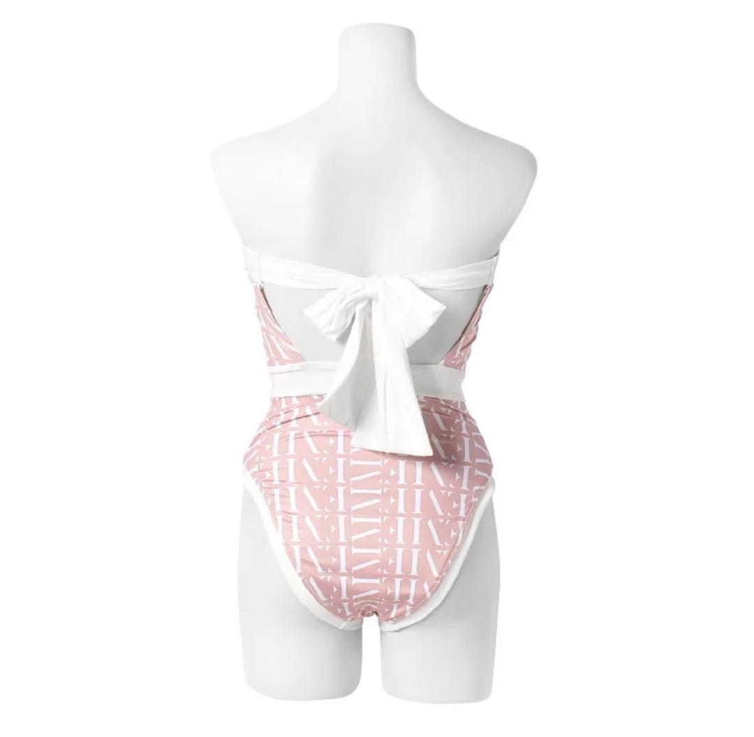 新品 エイミーイストワール　リボン付きワンピース水着　Mサイズ