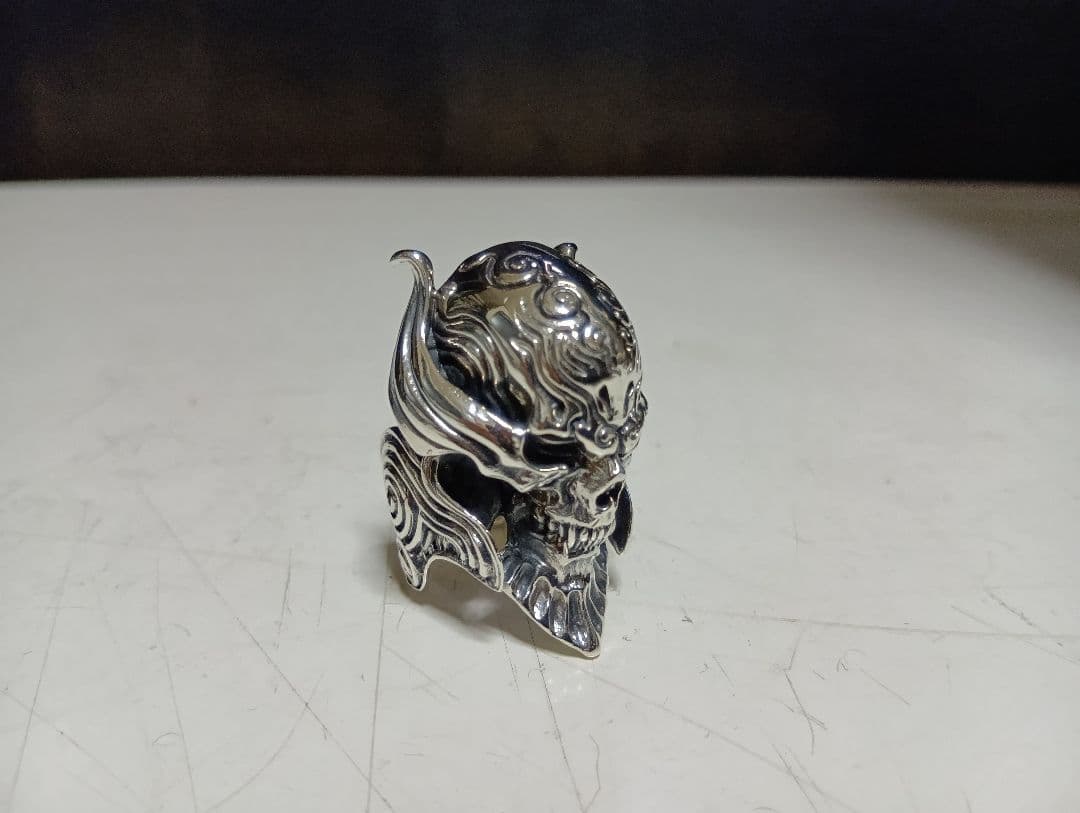 美品　40g 牙狼 魔導輪 ザルバ シルバー925 スカルリング