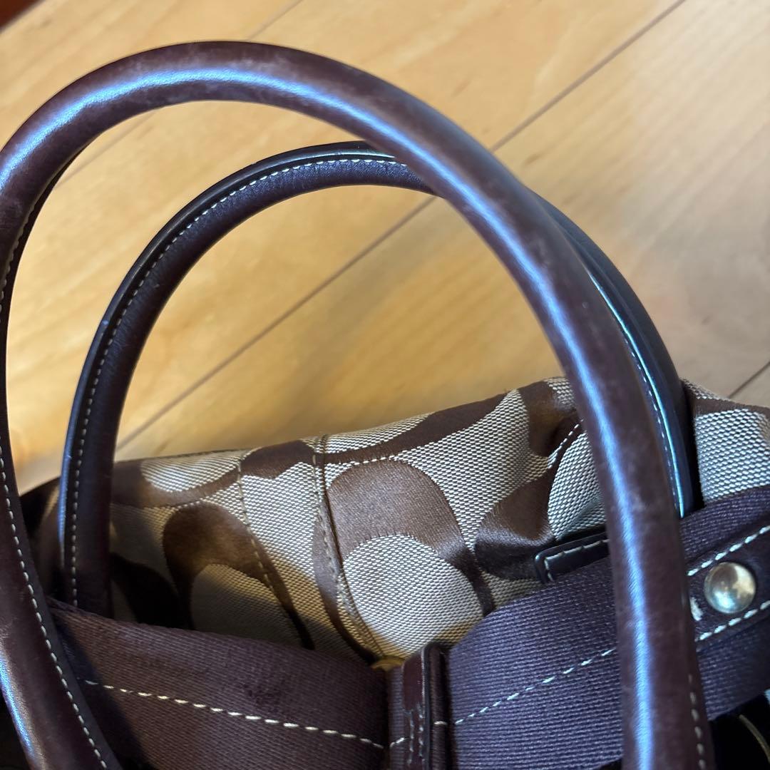 COACH ボストンバッグ ベージュ・ブラウン