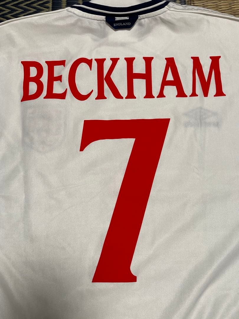 99-01 イングランド代表 ユニフォーム 7 ベッカム XL
