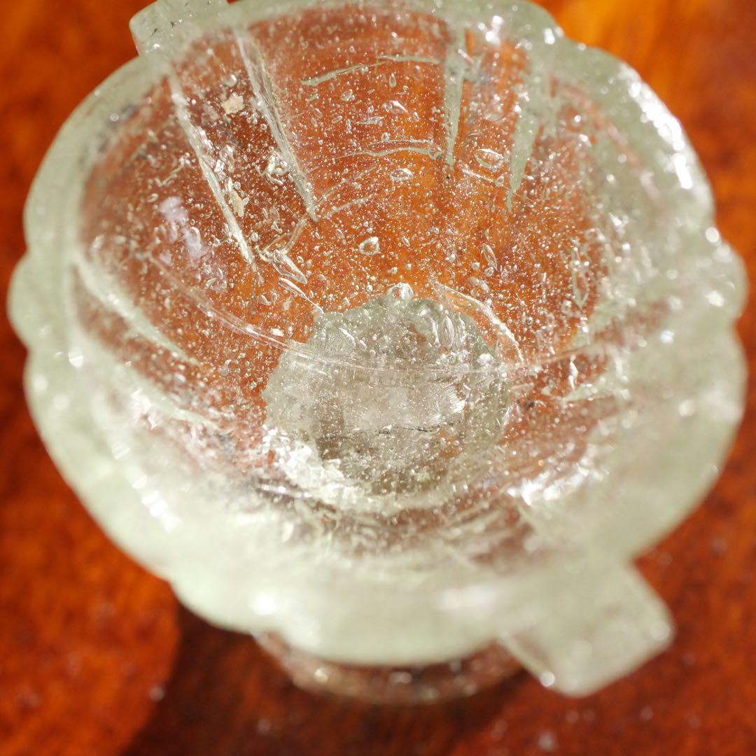 ペロペロ 装飾有り デカペロ 気泡 レトロ 昭和 和ガラス