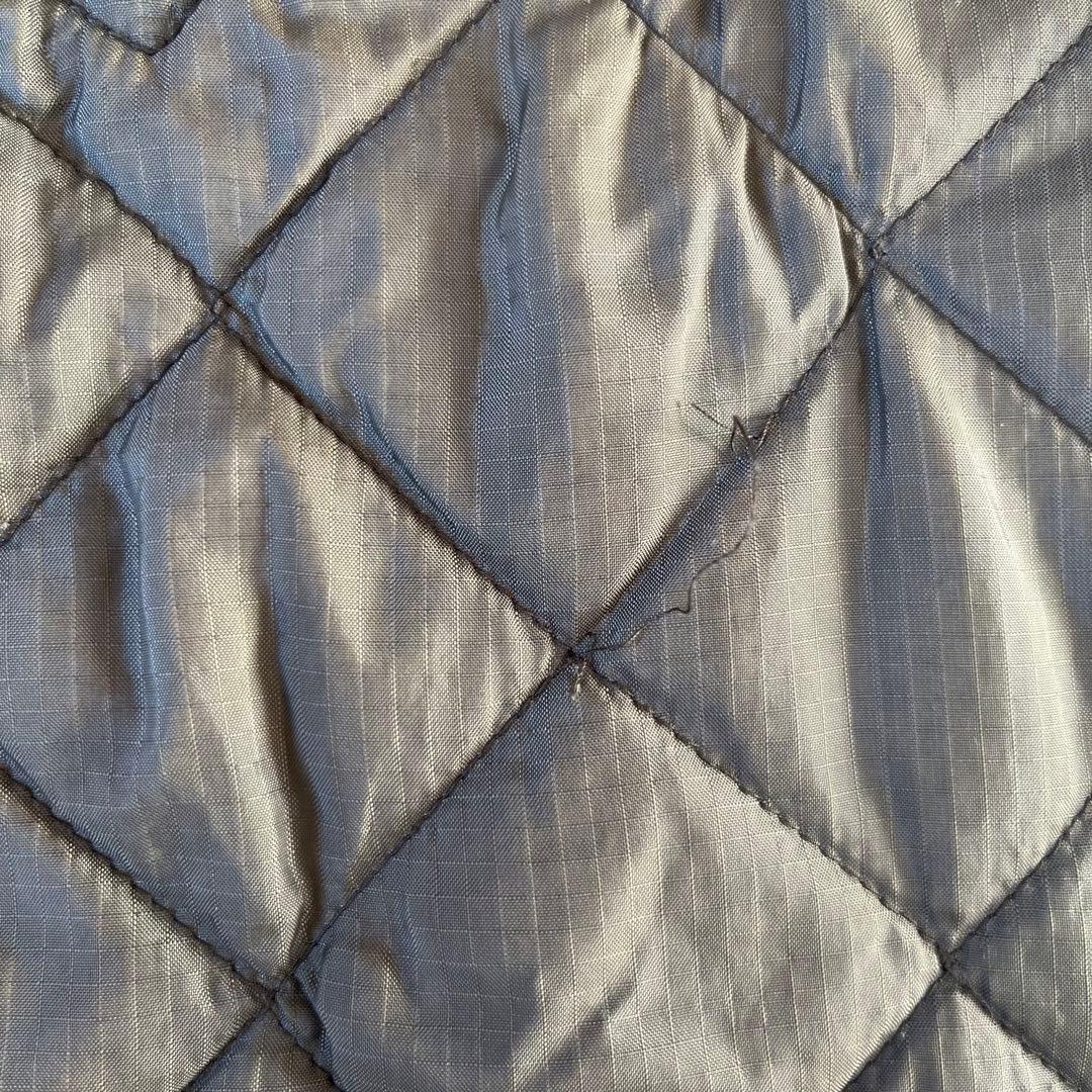 45R　キルティングベスト　ナイロン　オリーブ　グリーン　ブラウン　日本製　希少