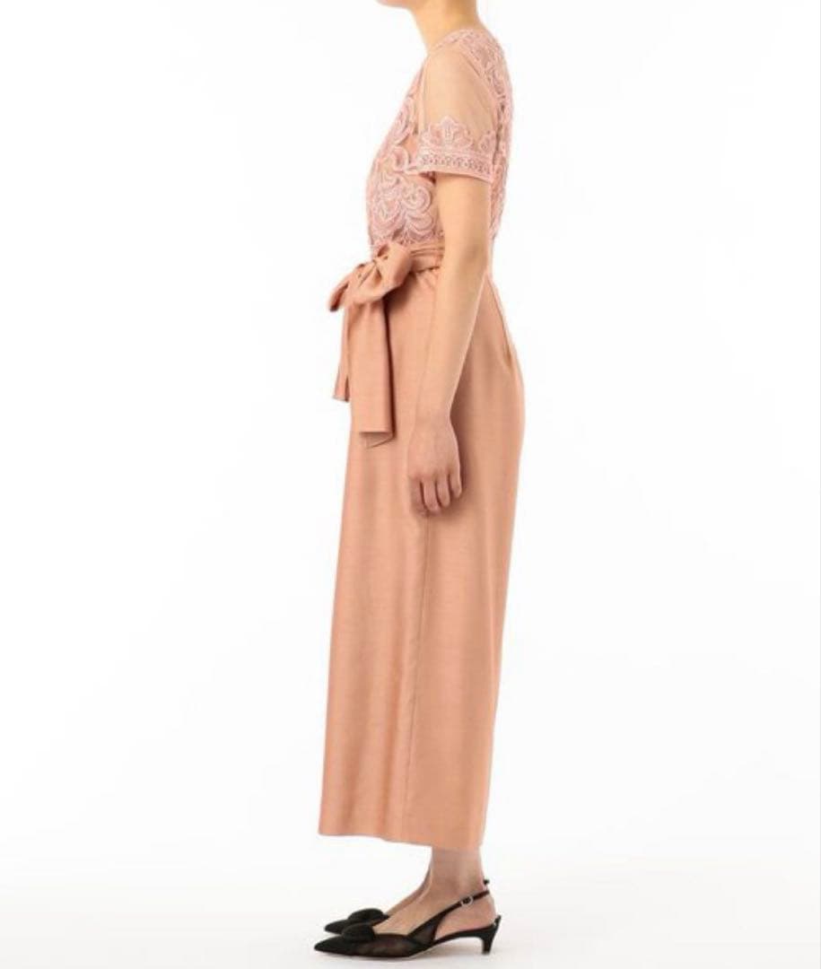 【新品】　グレイスコンチネンタル　ドレス　サロペット　S コード刺繍　パンツ