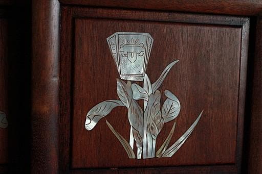 A*A様 唐木　紫檀無垢材　飾り棚　茶棚　茶箪笥　螺鈿　古家具　古民家