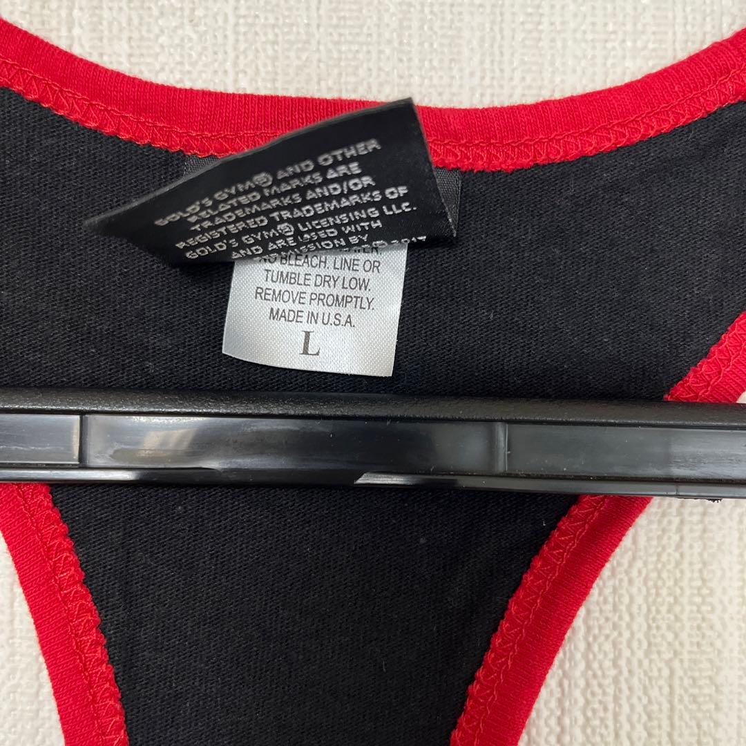 GOLD'S GYM タンクトップ 黒と赤