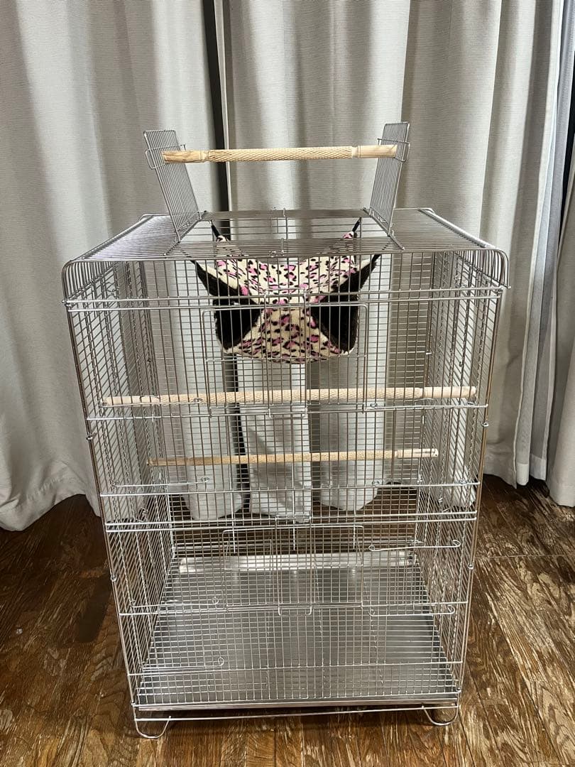 【新品未使用】オールステンレス製 大型ケージ　送料無料！
