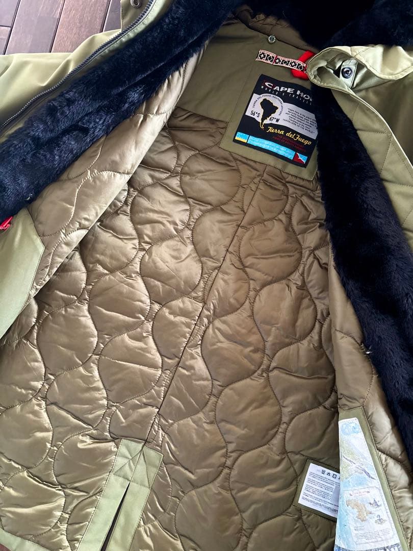 ケープホーン/未使用近 REMOTA リモータ ダウンジャケット カーキ 42