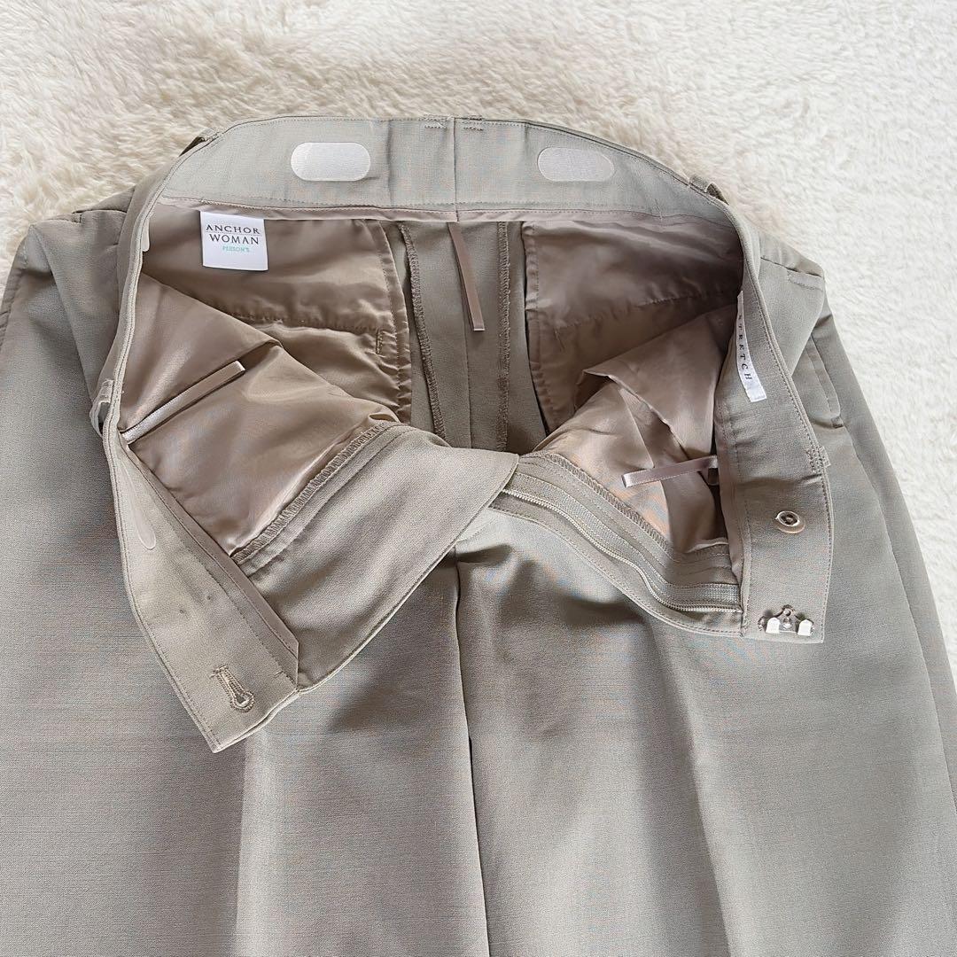 【アンカーウーマン】ノーカラージャケット パンツ スカート スーツセットアップ9
