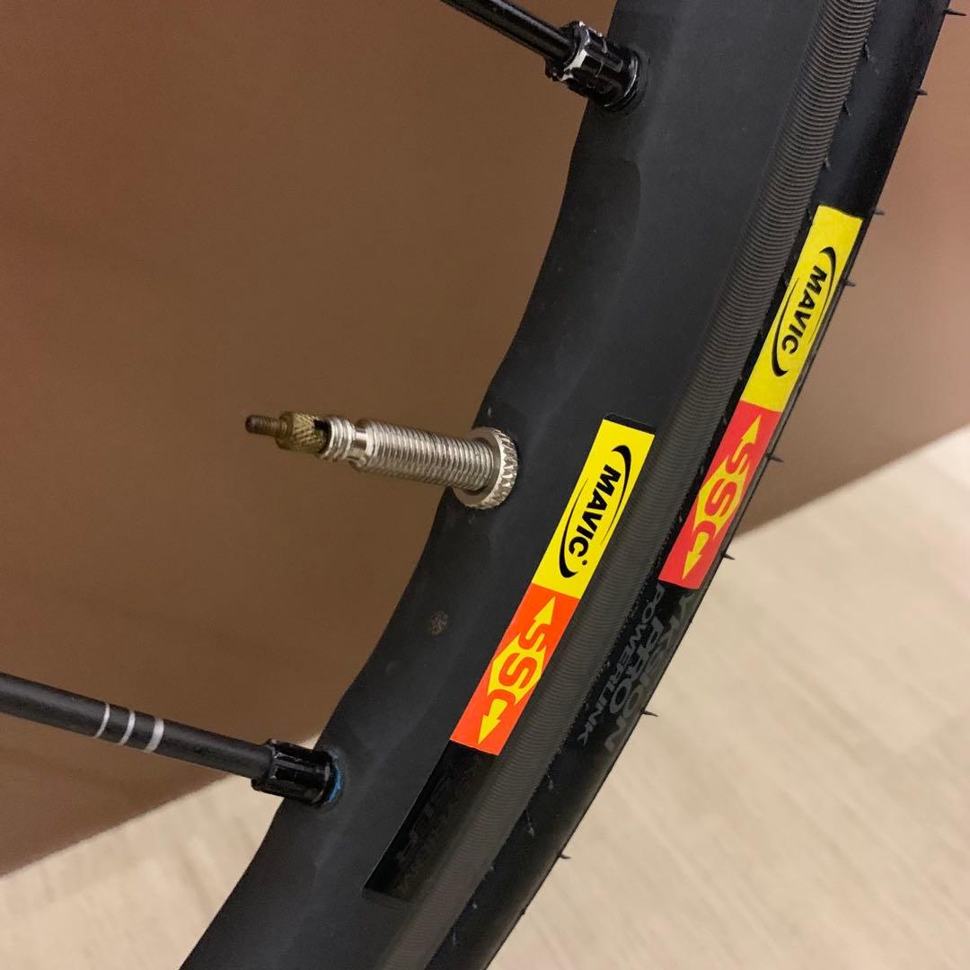 閃*光様 【現状品】MAVIC マヴィック 自転車 ホイール バック付き ロード