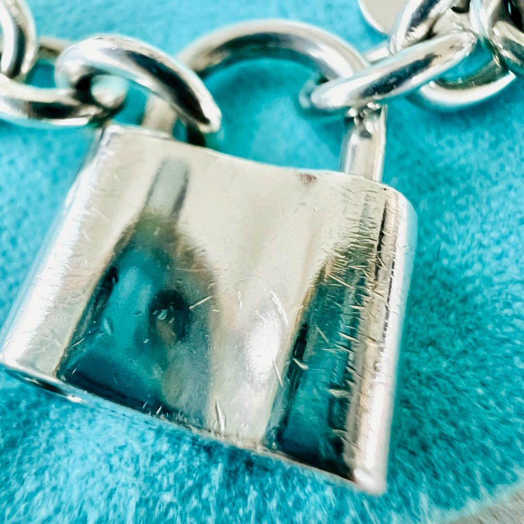 希少✨ティファニー　ブレスレット　カデナ　ロック　鍵　キー