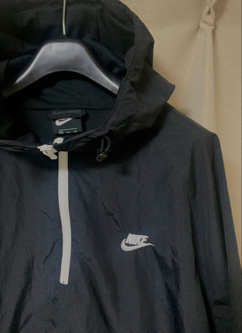 ナイキ プルオーバー アノラック パーカー ナイロンジャケットxxl 黒 ゴルフ