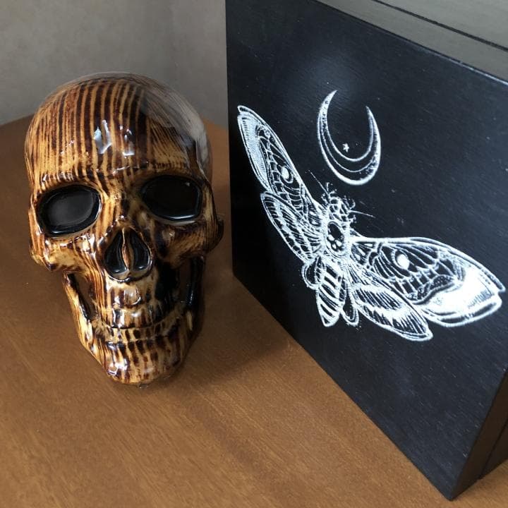 海外作家のスカルモチーフ雑貨2点セット