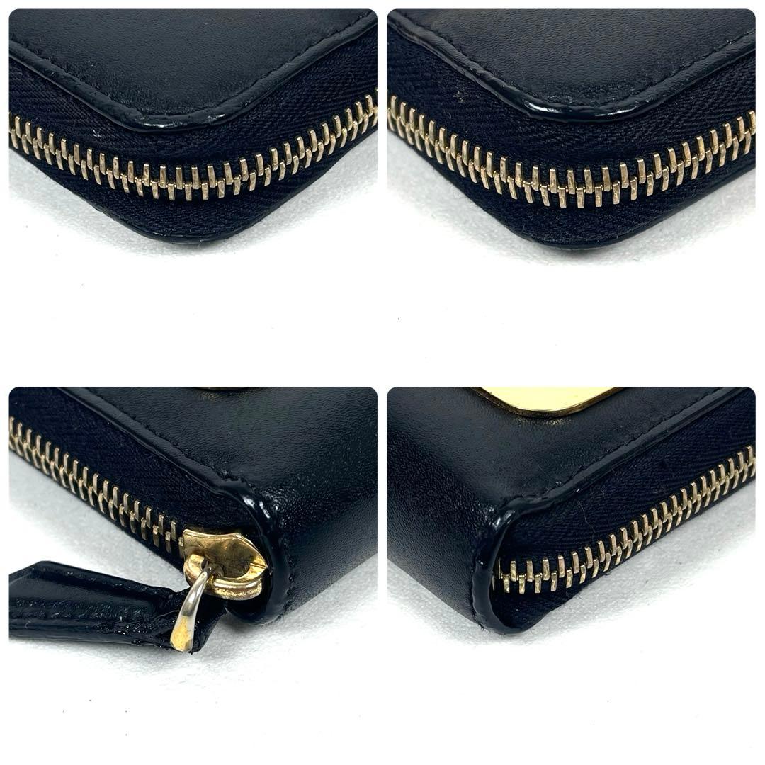 フェンディ　長財布　バグズ　モンスター　メタルアイ　ラウンドファスナー　レザー