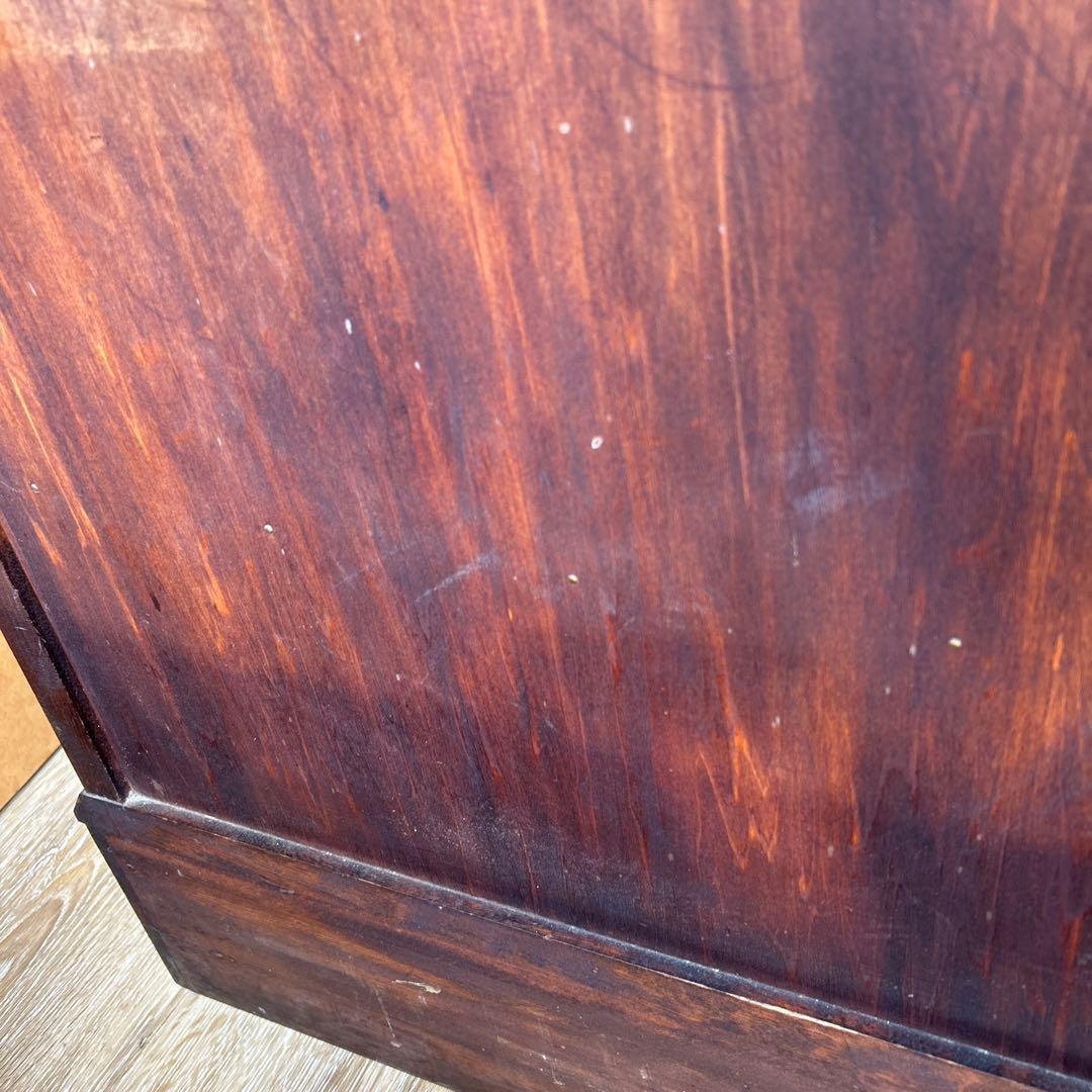 木製ダークブラウン箪笥 卓型