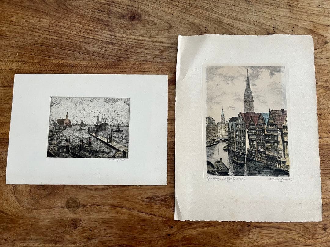 版画　ウィーン サンシュテファン寺院