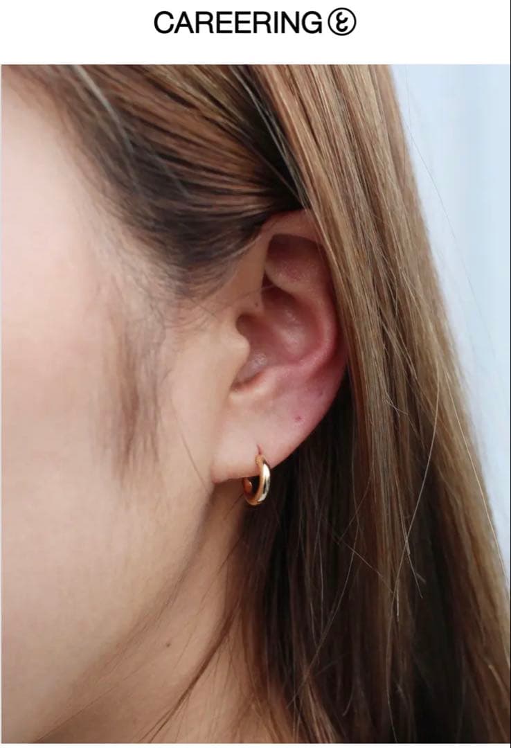 ウストラトンカチ CAREERING フープピアス k18 藤原ヒロシ