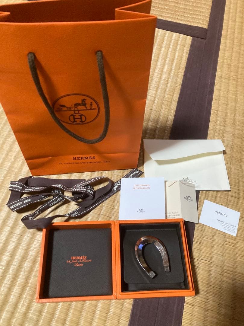 HERMES エルメス 馬蹄型マネークリップ ラック