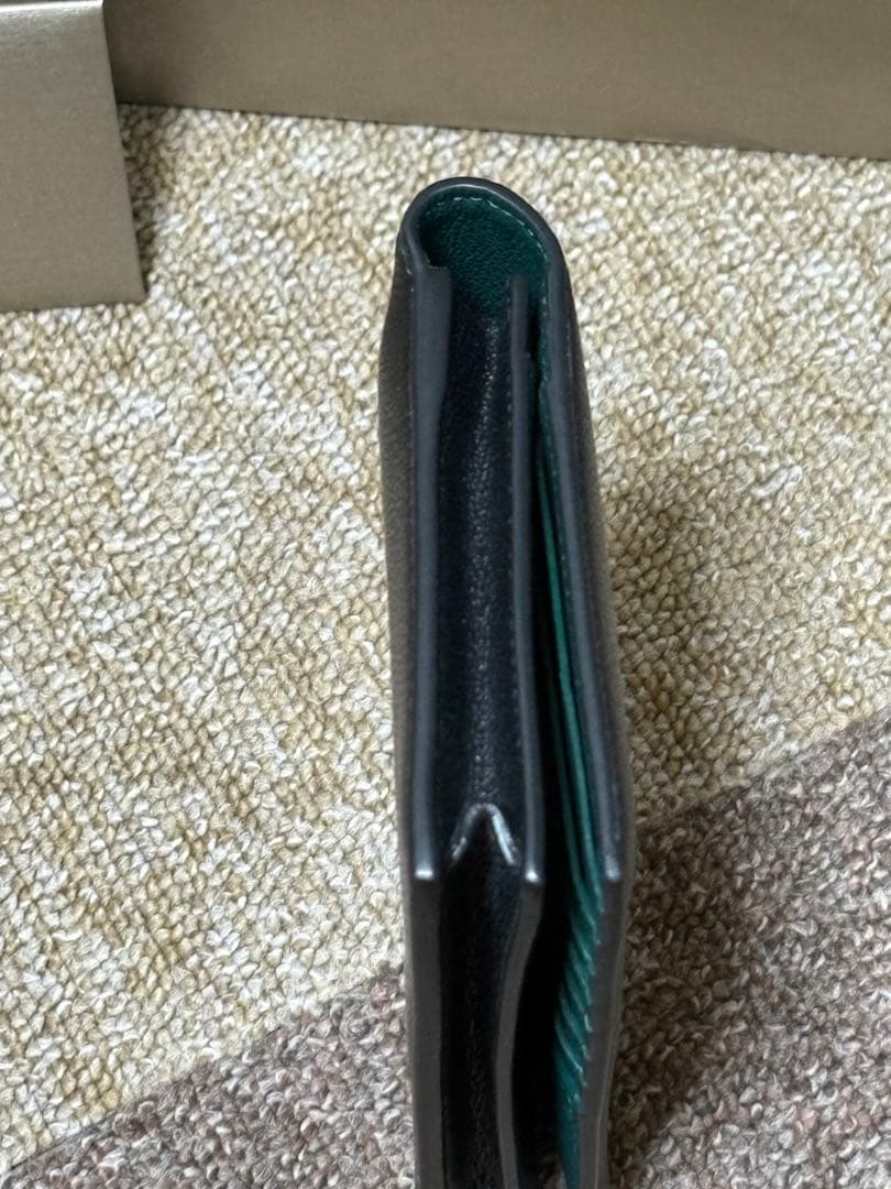 BVLGARI レザー長財布 グリーン