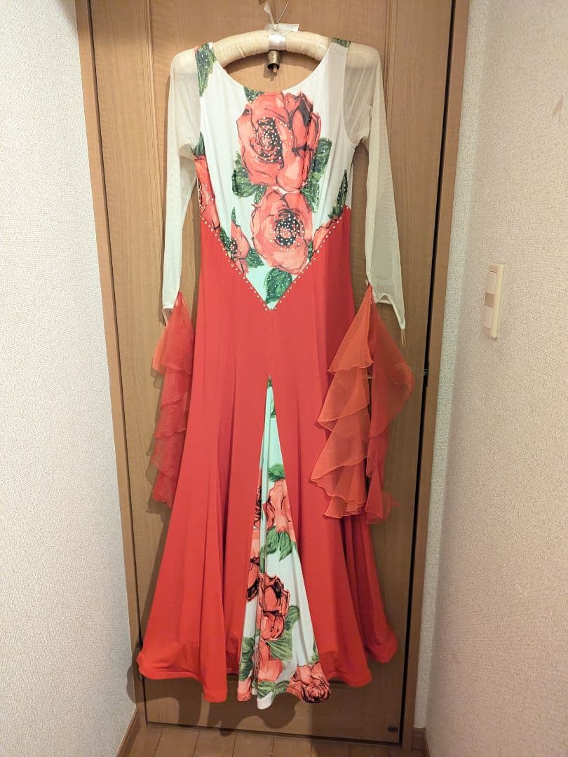 【 イン・ザ・ムード 】社交ダンス用ドレス 花柄