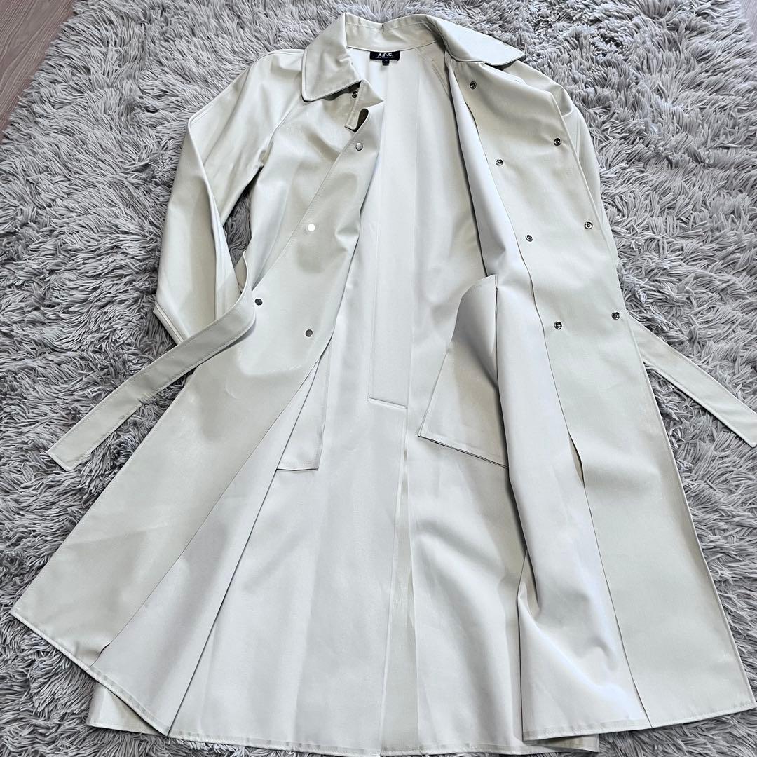 希少 A.P.C ビンテージコート レインコート　白 フランス製 ユニセックス