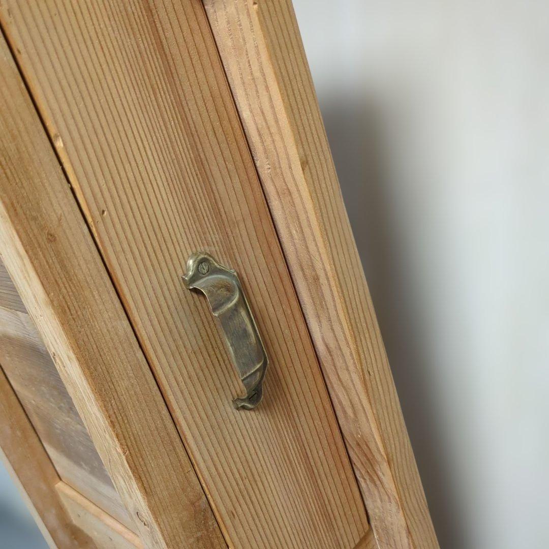 木製アンティーク ローテーブル2引き出し