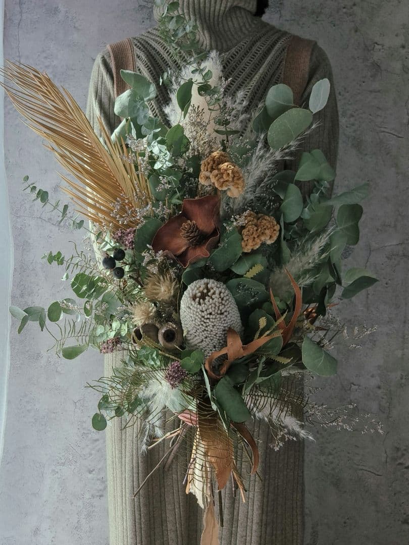 ドライフラワーブーケ、贈り物、成人式、ウエディング