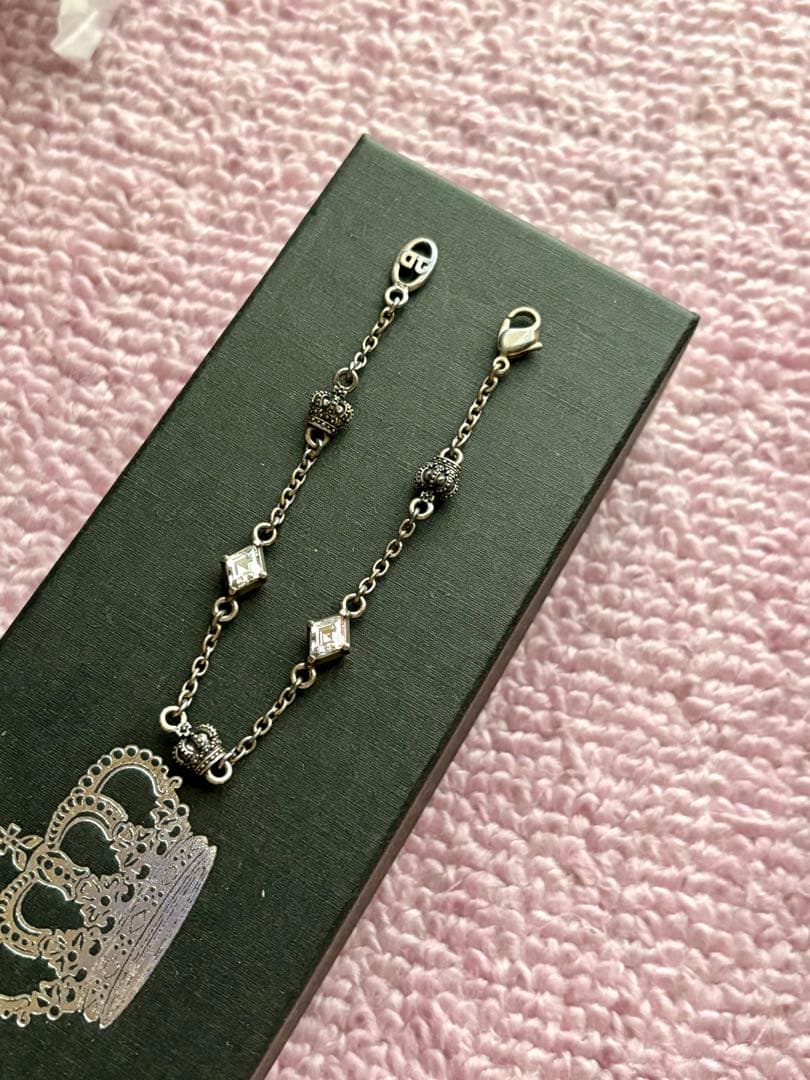 Justinシルバー チェーンブレスレット