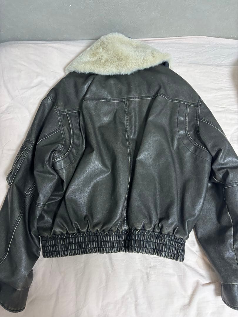 SLY VINTAGE F/LEATHER S ブラック