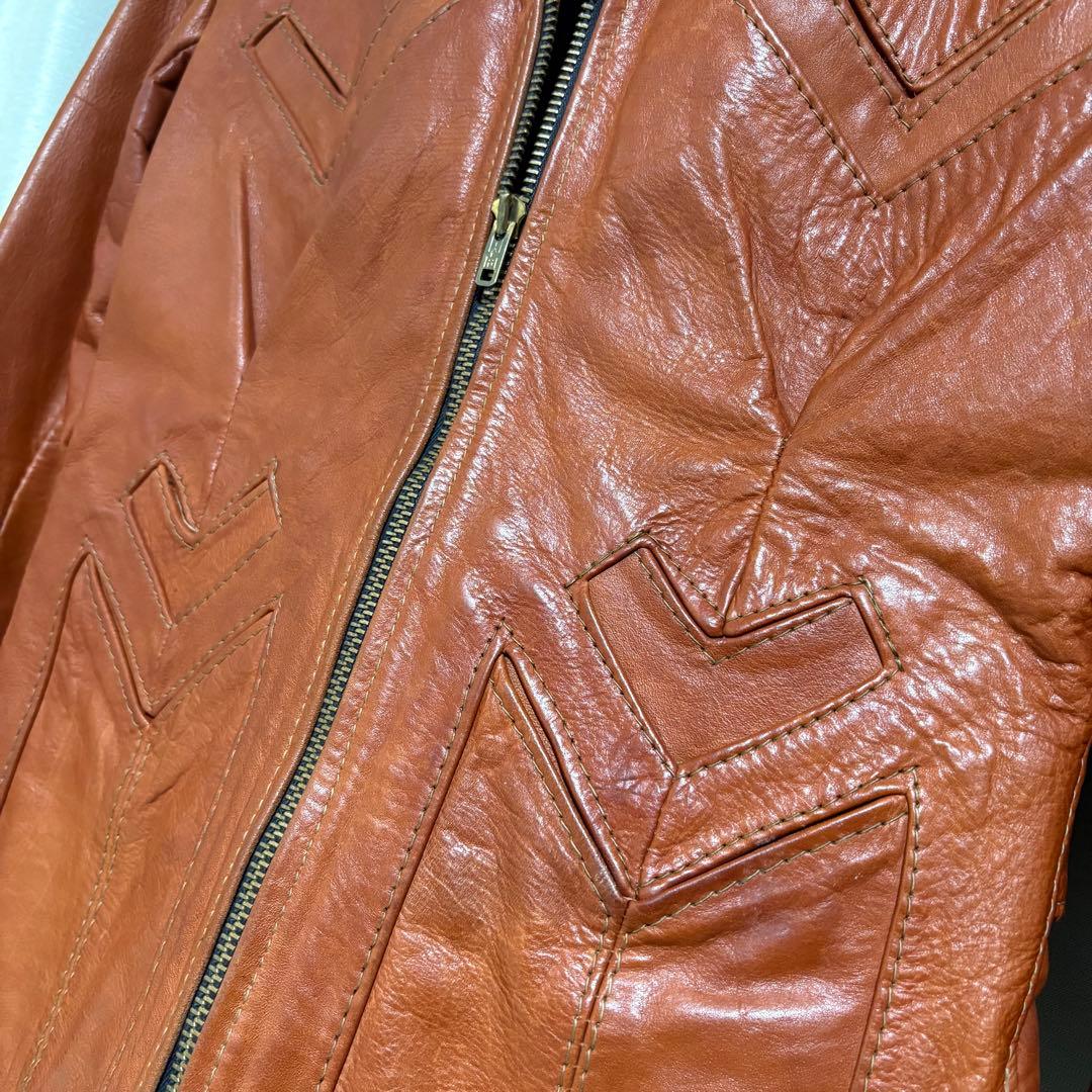 【希少】70s 最高峰クラフトレザー gandalf レザージャケット