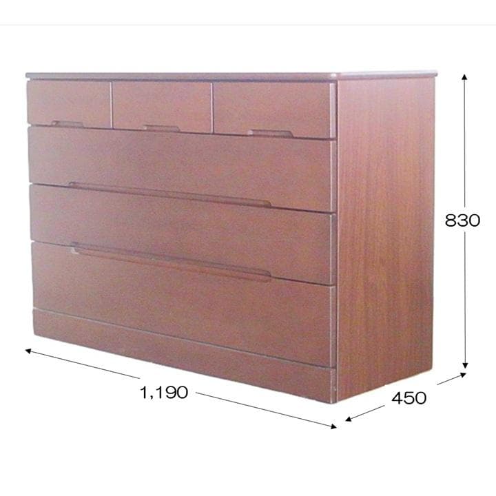 木製チェスト 4段 別注　特別誂え　介護施設納品　ハイグレード　天板角丸