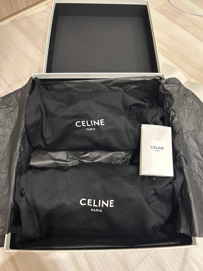 【サイズ41】CELINE ホワイト ブラック スニーカー