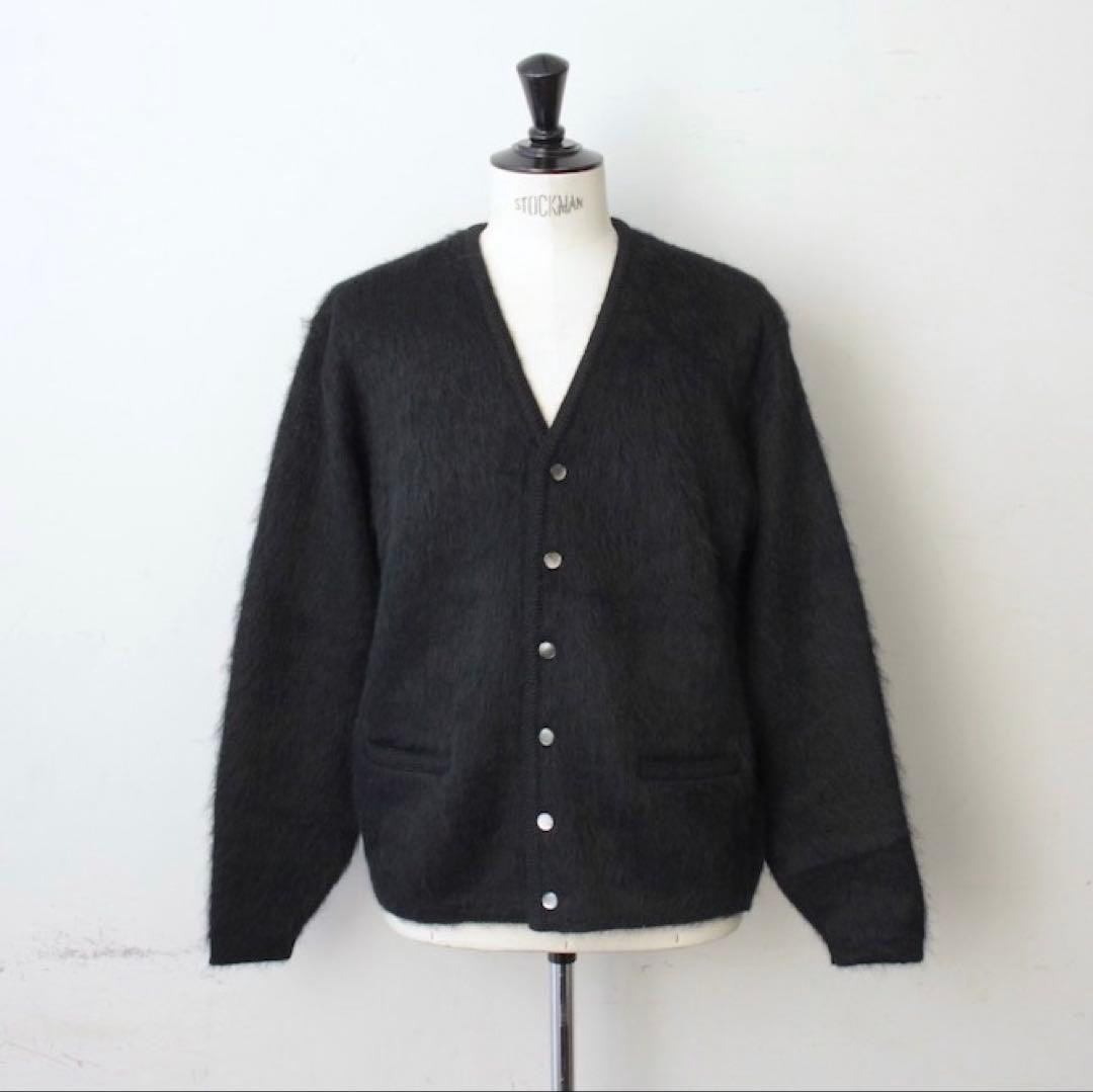即完 新品A.R.P. Shaggy Man モヘアカーディガン 黒