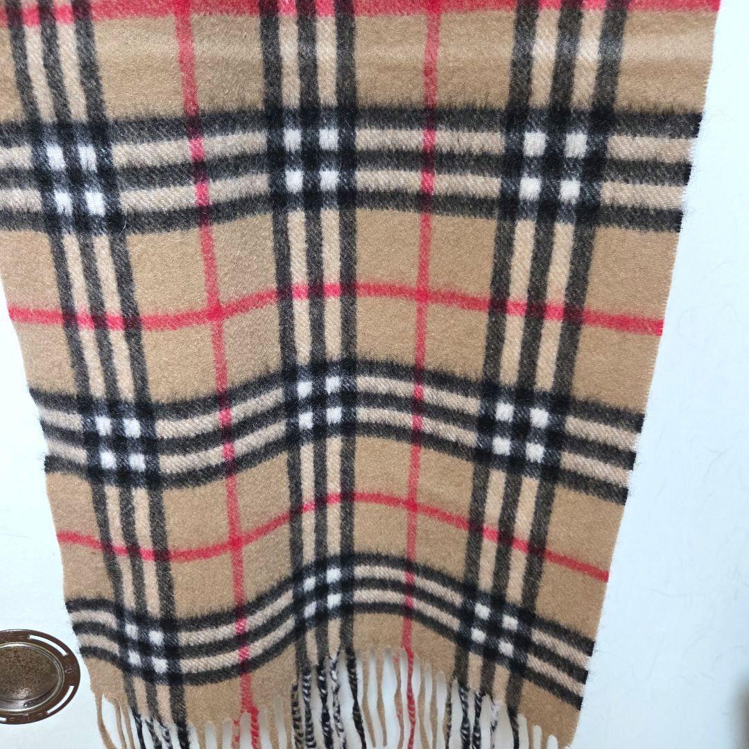 美品 BURBERRY カシミア100％マフラー ノバチェック